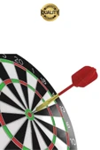 Premium 44 cm Dart Tahtası Seti Metal Uçlu 6 Ok Parti Eğlence Cafe Hediye Hobi Oyun Aktivite Her Yaş - 5