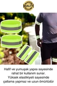 Yeşil Reflektör El Ayak Kol Bant Yansıtıcı Bandı İş Güvenliği Görünürlük Koşu Yürüyüş Bisiklet - 3