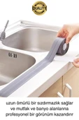 Premium Gri Ocak Tezgah Kenarı Banyo Mutfak Sızdırmaz Bant Su Geçirmez Küfe Dayanıklı 3,2 mt 1 Adet - 2