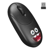 Everest SM-26 FASHION 2.4Ghz Siyah Kabartmalı Kablosuz Mouse - 1