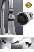 Premium 2 Modlu 360° Dönebilen Perlatör Başlığı Mutfak Lavabo Su Tasarrufu Musluk Ucu Şık Tasarım thumbnail 3