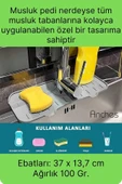 Mutfak Banyo Lavabo Silikon Musluk Arkası Mat Oluklu Su Tutucu Tezgah Üstü Bulaşık Kurutma Pedi - 4