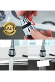 Premium 2 Modlu Hortumlu 360° Dönebilen Perlatör Başlık Mutfak Lavabo Tasarruflu Musluk Ucu Tasarım - 6