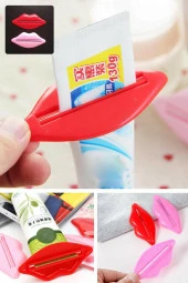 Diş Macunu Ve Krem Sıkıcı 2 Adet Dudak Tasarım Diş Macunu Sıkma Aparatı thumbnail 3