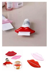 Diş Macunu Ve Krem Sıkıcı 2 Adet Dudak Tasarım Diş Macunu Sıkma Aparatı thumbnail 5