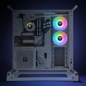 THERMALTAKE 240MM TH240 v2 CL-W364-PL12SW-A ARGB AM5-1851P SIVI SOĞUTMALI İŞLEMCİ FANI BEYAZ thumbnail 7