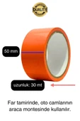İz Bırakmaz 50 mm x 30 mt Araba Montaj Bandı Oto Araç Sabitleme Bant Ekstra Güçlü Suya Dayanıklı - 4