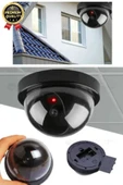 Deluxe 5 Metre Harekete Duyarlı Pilli Yanıp Sönen Kırmızı Işıklı Caydırıcı Dome Güvenlik Kamerası - 5