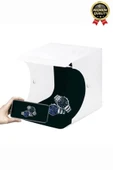 Çok Amaçlı Portatif Taşınabilir Beyaz Led Işıklı Pratik Mini Fon Fotoğraf Stüdyosu Ürün Çekim Çadırı - 5