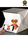 Çok Amaçlı Portatif Taşınabilir Beyaz Led Işıklı Pratik Mini Fon Fotoğraf Stüdyosu Ürün Çekim Çadırı - 6