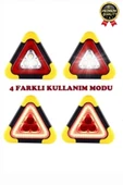 Premium Güneş Enerjili Güçlü Işık 3 Ledli Solar Üçgen Refluj Reflektör Acil Durum Uyarı Lambası - 2