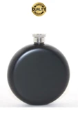 Limited Edition 5 Oz Siyah Paslanmaz Çelik Sızdırmaz Alkol İçecek Kamp Cep Su Matarası Dayanıklı thumbnail 2