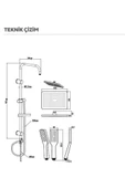 Creavit Sh630 Tepe Duş Sistemi, Robot Duş Sistemi - 2