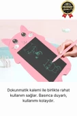 Kolay Kullanım Dayanıklı Lcd Ekran Kalemli Dijital Akıllı Ayıcıklı Yazı Boyama Çizim Tableti 8,5 Inç - 2