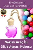 Yüksek Kalite 30 Gün Kalıcı Taze Ferah Hava Sakız Kokulu Araba Araç İçi Dikiz Aynası Oto Kokusu 8 ml - 1