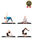 Ultra Konfor Taşıma Askılı Kalın Kaymaz Antibakteriyel Meditasyon Pilates Minderi Yoga Matı 6,5mm - 7