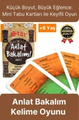 Premium Eğitici Öğretici Kız Erkek Çocuk Aile Anlat Bakalım Kelime Oyunu Mini Tabu Kartları 6+ Yaş - 1