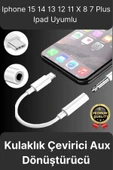 Premium Iphone 15 14 13 12 11 X 8 7 Plus Ipad Kulaklık Uyumlu Lightning Aux Çevirici Dönüştürücü - 1