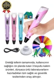 Çok Amaçlı Eğlence Hobi ABS Plastik Filament 3D Çocuk Renkli Üç Boyutlu Çizim Yazıcı Kalem Printer - 3