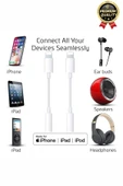 Premium Iphone 15 14 13 12 11 X 8 7 Plus Ipad Kulaklık Uyumlu Lightning Aux Çevirici Dönüştürücü - 5
