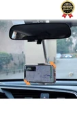Çok Amaçlı Dayanıklı 360 Derece Dönebilen Ayarlanabilir Dikiz Aynasına Takılabilen Telefon Tutucu - 3