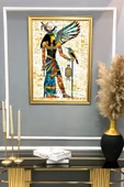 Antik Mısır Desenli Çerçeveli Duvar Tablosu 50x70cm MISIR01 RENKLİ 50 X 70 - 2