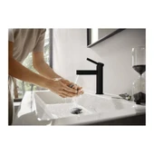 Hansgrohe Finoris Lavabo Bataryası 110 Sifon Kumandalı Satin Siyah 76020670 - 2