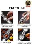 Çok Fonksiyonlu Ergonomik Kaymaz Paslanmaz Çelik Kabuk Kırma Açma Aleti Metal Kestane Çizici Pense - 5