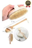 Yeni Üretim Çatlak Giderici Selülit Önleyici %100 Doğal At Kılı Ahşap Banyo Fırçası Kuru Masaj Aleti - 5