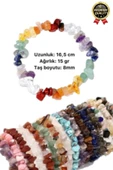 Özel Üretim Enerji Yükselten Esnek İpli Aslan Burcu Gerçek Sitrin Doğal Taş Unisex Bileklik 16.5 cm - 4