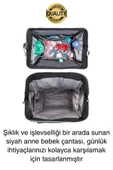 Premium Yeni Sezon Anne Bebek Sırt Çantası Çok Gözlü Termal Biberon Hazneli Askılı Büyük Geniş Rahat - 2
