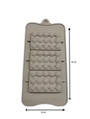 SİLİKON ÇİKOLATA KALIBI KARE 21*11 CM - 1