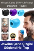 Yüksek Kalite BPA İçermeyen Silikon Jawline Çene Çizgisi Güçlendirici Egzersiz Topu Başlangıç Seviye - 1