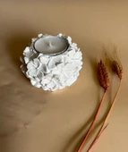 2 adet Çiçek desenli tealight Mumluk set - 2
