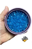 8.8 mm Oval SkyBlue Cam Boncuk - Takı Boncuğu - 50 Adet - - 1