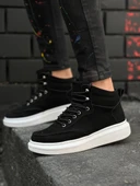 ET-KB-0994 Siyah Süet  Yüksek Taban  Erkek Bilek Bot thumbnail 3