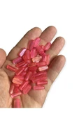 Pembe Sedefli Dekoratif Akrilik Boncuk - Dekor Boncuğu - Takı Boncuğu - 2