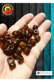 6 Adet El yapımı Kare Cam Boncuk - Kolye ucu , Halhal ucu  - ( 1cm X 1cm kare ) - 1