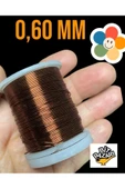 Bakır Çiçek teli 0,60 mm - Takı teli - Hobi Teli - 1 Makara - 1