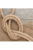 6 Mm 40 Metre Jüt Halat Ip Dekoratif Hasır Ip Kendir - 4