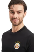 Galatasaray Orijinal Lisanslı Siyah Basic T-Shirt + Şal Kaşkol Set Hediyelik Ahşap Kutulu thumbnail 7