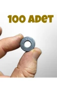 100 Adet Delikli Magnet & Maket & Hobi Işleri Için Mıknatıs - ( 17mm X 3mm ) - 1