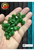 6 Adet El yapımı Kare Cam Boncuk - Kolye ucu , Halhal ucu  - ( 1cm X 1cm kare ) - 1