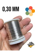 Bakır Çiçek teli 0,30 mm - Takı teli - Hobi Teli - 1 Makara - ( Ort 50 Metre ) - 1