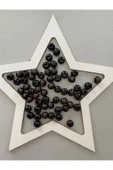10 Mm Kahve Renkli Ahşap Boncuk - 100 Grm. ( ± 300 Adet) - 1