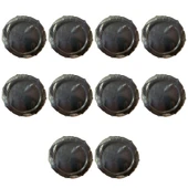 Omeyva Davet Parti Sunum Doğum Günü Siyah Renkli Sert Plastik Mika Tabak - 22 Cm. -6 Adetlik 10 Paket thumbnail 2