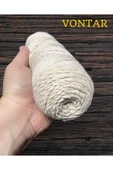 2mm Ekru Makrome ipi Paketleme Ipi, Tütün Ipi - Çuval Ağzı Bağlama, Ambalaj Ipliği - 2
