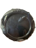 Omeyva Davet Parti Sunum Doğum Günü Siyah Renkli Sert Plastik Mika Tabak - 22 Cm. -6 Adetlik 3 Paket thumbnail 3
