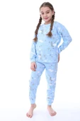 Kız Çocuk Gökkuşağı Desenli Uzun Kollu Pijama Takımı - 2