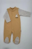 Erkek Bebek Tavşan Nakışlı  Tulum Slopet - 1